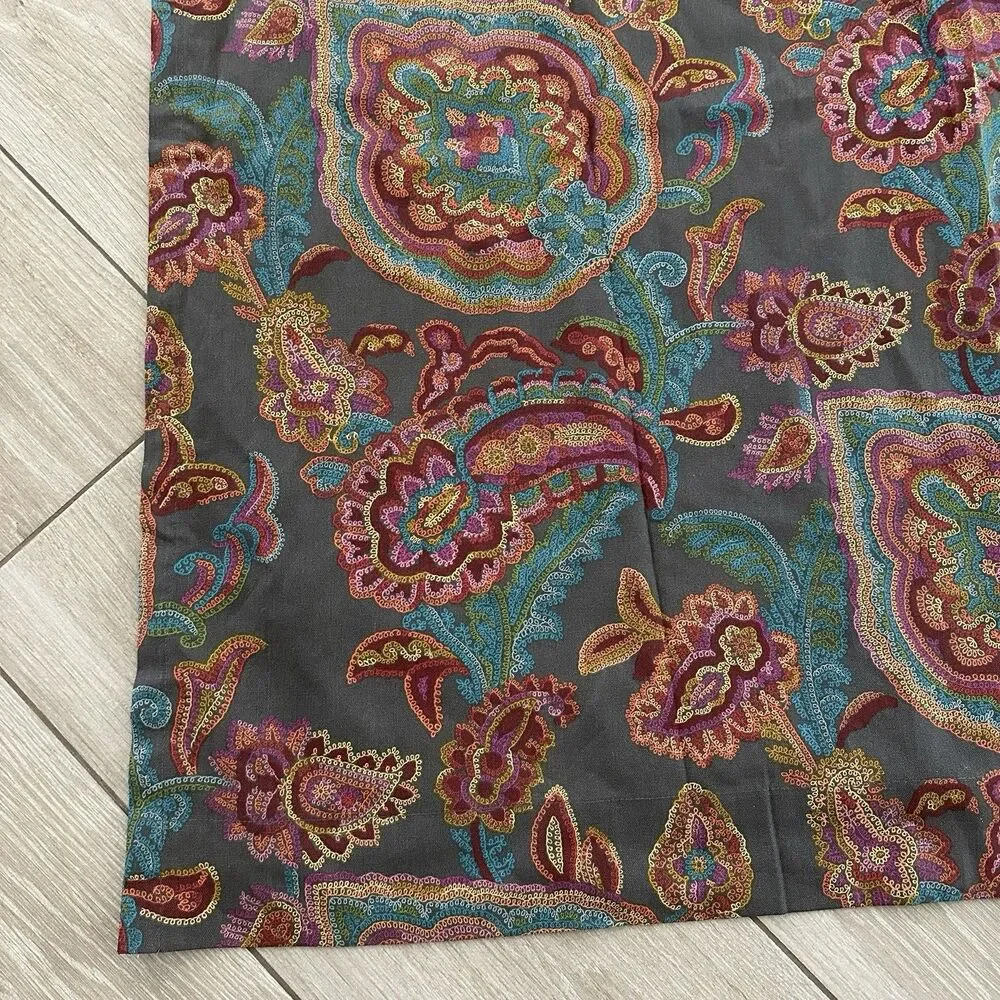 Set of 2  Beautiful World Market Lined Curtains Drapes Panels 48”x84” Confetti